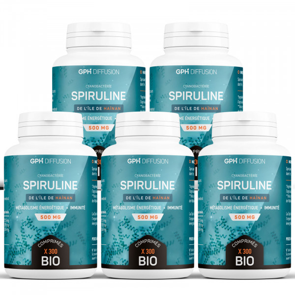 Spiruline Bio - 1500 comprimés 500 mg