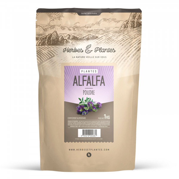 Alfalfa (luzerne) - 1 kg de poudre