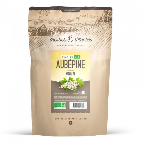 Aubépine Bio en poudre - 500gr 