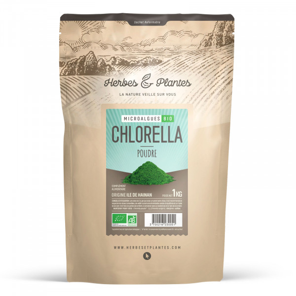 Chlorella Bio - 1 Kg de poudre