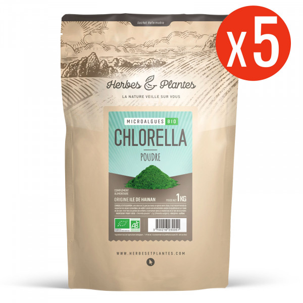 Chlorella Bio - 5 Kg de poudre