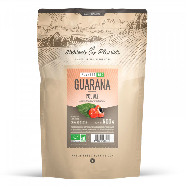 Guarana bio - 500gr de poudre