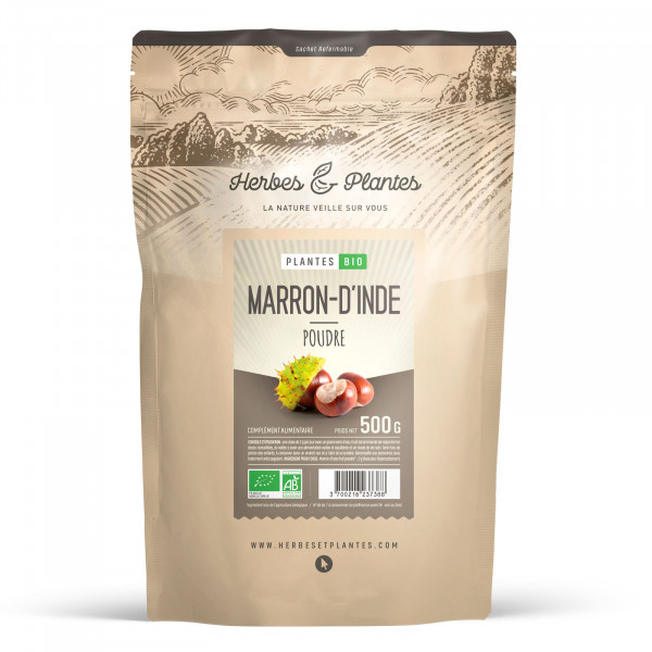 Marron d'Inde Bio - 500gr de poudre