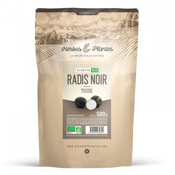 Radis Noir Bio en poudre - 500G