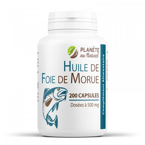 Huile de Foie de Morue - 500 mg - 200 capsules