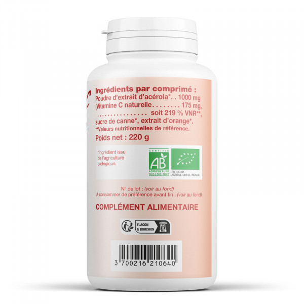 Vitamine C Acérola bio 1000mg