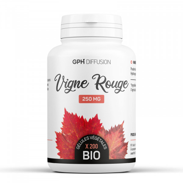 Vigne rouge feuille biologique 250 mg