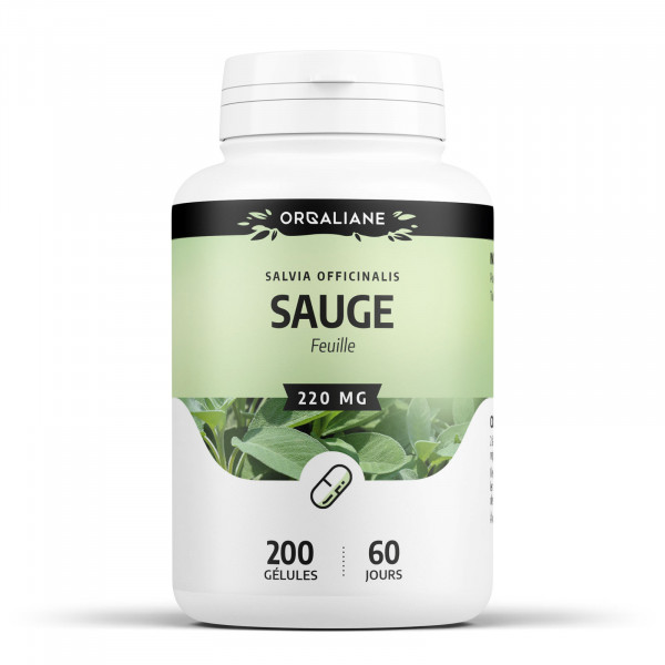 Gélules de Sauge - 220 mg - 200 gélules