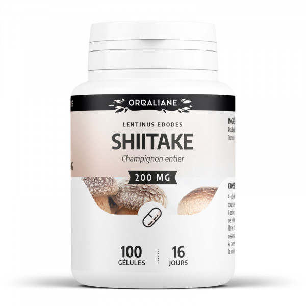 Shiitake - 200 mg - 100 gélules