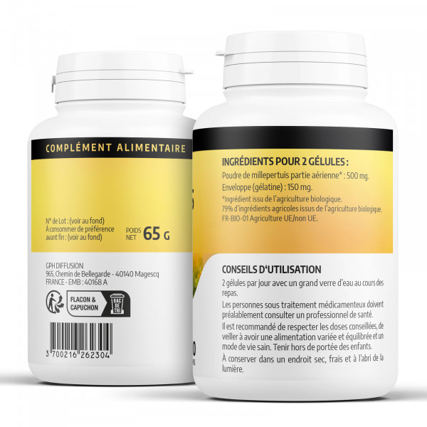 Millepertuis Ecocert 250 mg - Gélules