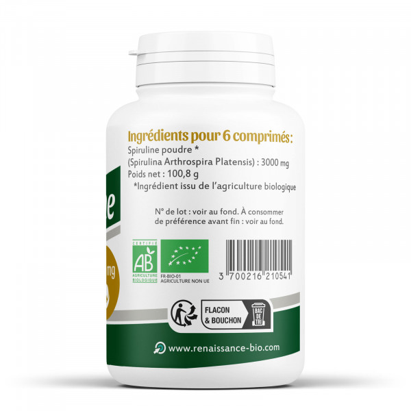 Spiruline - 500mg - 200 comprimés