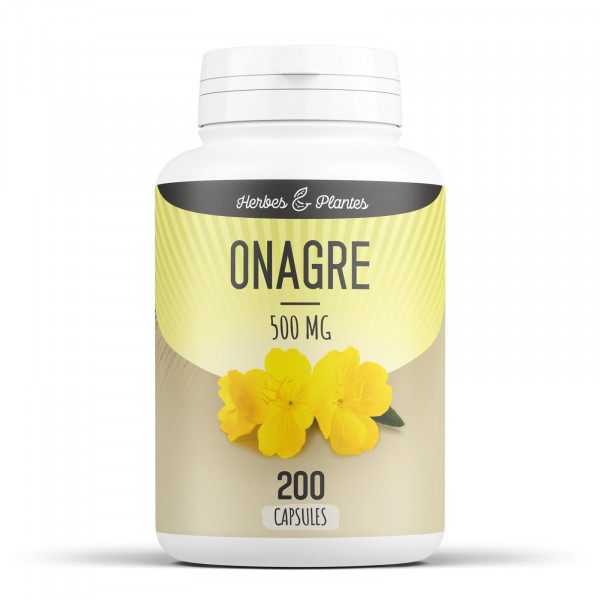 Onagre - 500 mg - 200 capsules - Herbes & Plantes