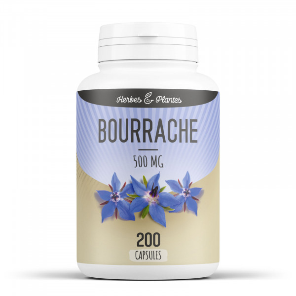 Bourrache - 500 mg - 200 capsules - Herbes & Plantes