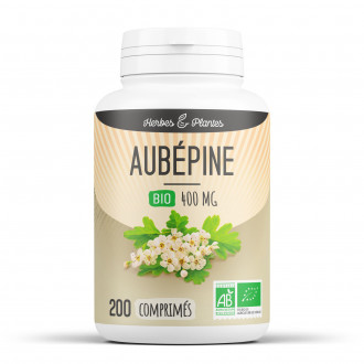 Aubépine Bio - 400 mg - 200 comprimés - Herbes & Plantes