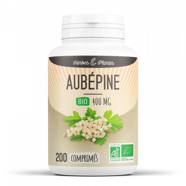 Aubépine Bio - 400 mg - 200 comprimés - Herbes & Plantes