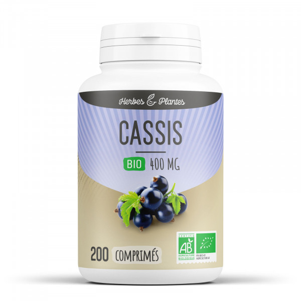 Cassis Bio - 400 mg - 200 comprimés - Herbes & Plantes