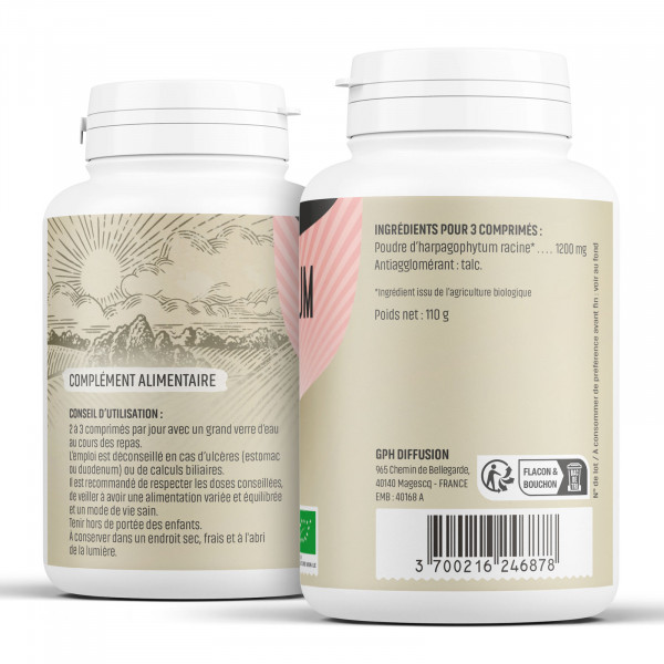 Harpagophytum Bio - 400 mg - 200 comprimés - H&P