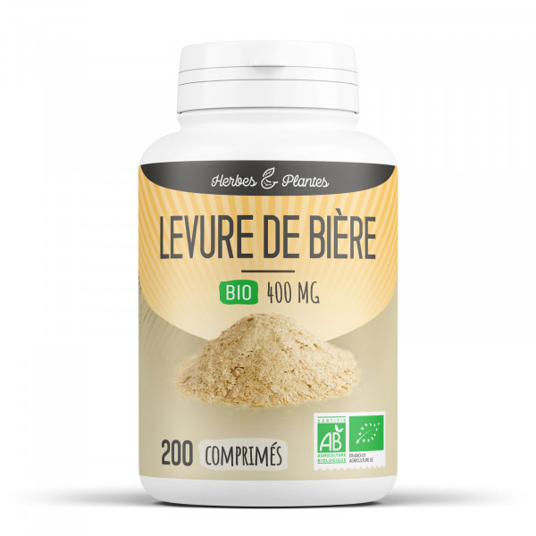 Levure de bière Bio - 400 mg - 200 comprimés - H&P