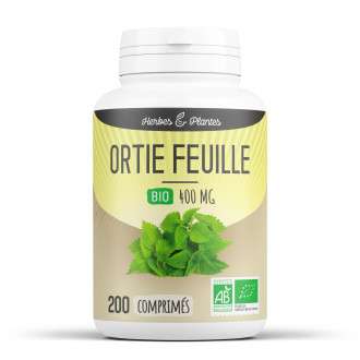 Ortie feuille Bio - 400 mg - 200 comprimés - H&P