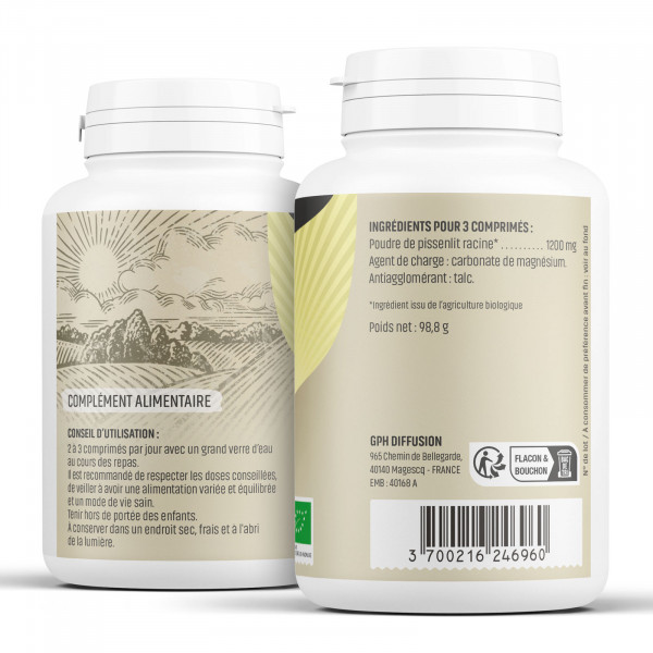 Pissenlit Bio - 400 mg - 200 comprimés - H&P