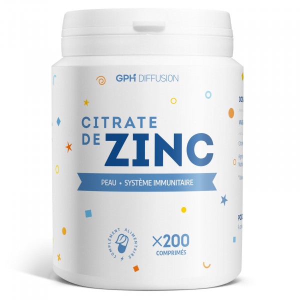 Citrate de Zinc - 15 mg - 200 comprimés