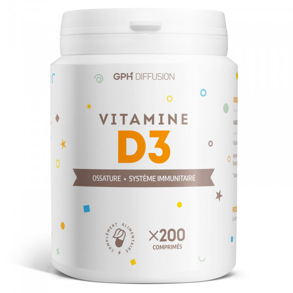 Vitamine D - 5 ug - 200 Comprimés