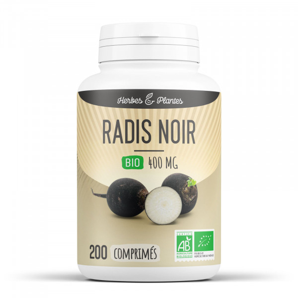 Radis noir Bio - 400 mg - 200 comprimés - H&P