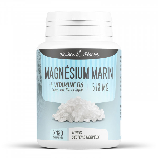 Magnésium marin + Vitamine B6 - 548 mg - comprimés - H&P