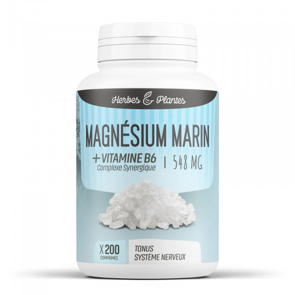 Magnésium marin + Vitamine B6 - 548 mg - comprimés - H&P