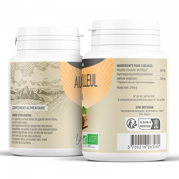 Aubier de Tilleul Bio - 220 mg - Gélules végétales