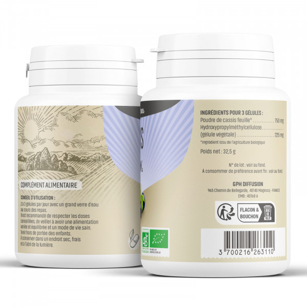 Cassis Bio - 250 mg - Gélules végétales