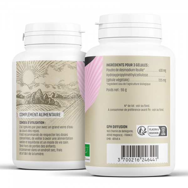 Desmodium Bio - 200 mg - 200 gélules végétales