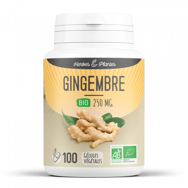 Gingembre Bio - 250 mg - Gélules végétales