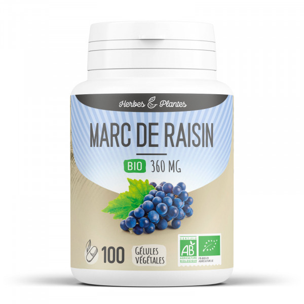 Marc de raisin Bio - 360 mg - Gélules végétales