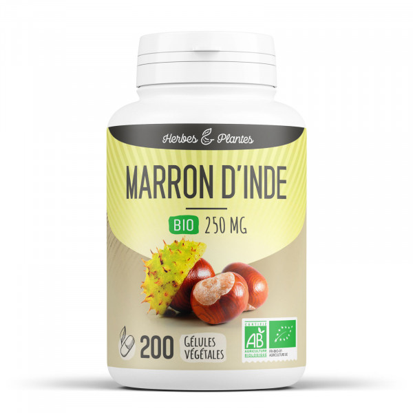 Marron d'Inde Bio - 250 mg - Gélules végétales