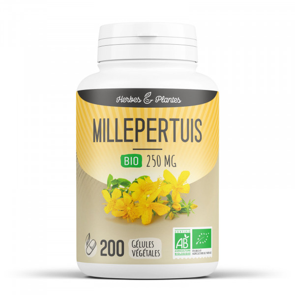 Millepertuis Bio - 250 mg - Gélules végétales