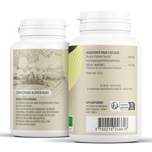 Olivier Bio - 200 mg - Gélules végétales