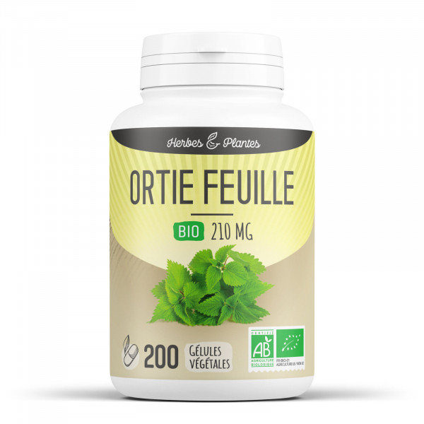 Ortie feuille Bio - 210 mg - Gélules végétales