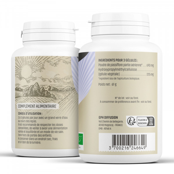 Passiflore Bio - 230 mg - Gélules végétales