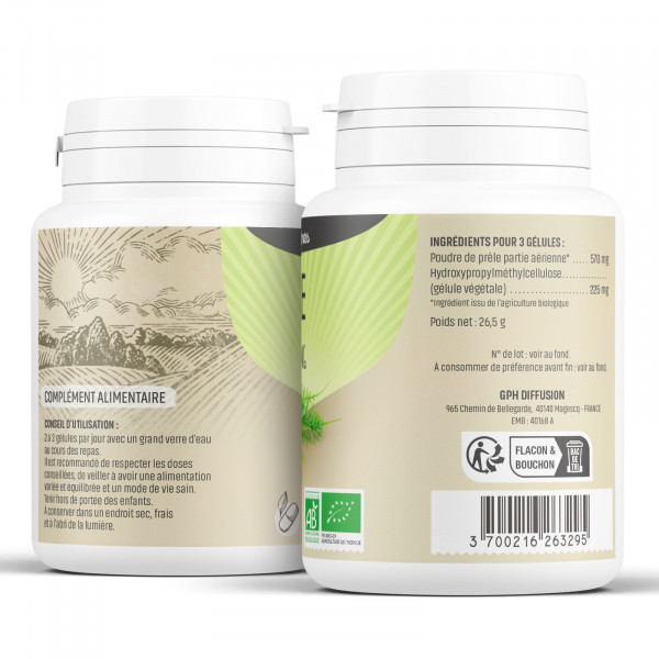 Prêle Bio - 190 mg - Gélules végétales