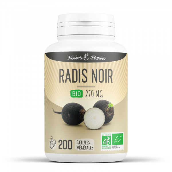 Radis noir Bio - 270 mg - Gélules végétales