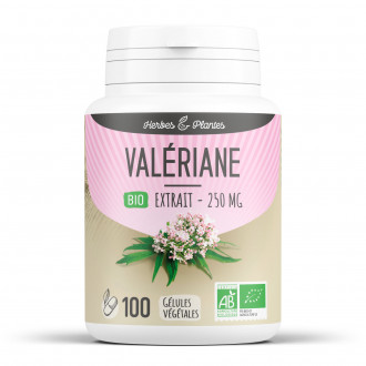 Valériane Bio - extrait aqueux - 250 mg - Gélules végétales