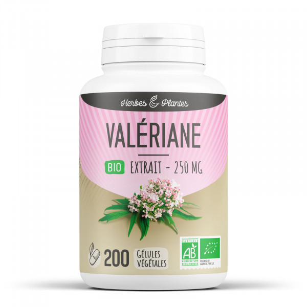 Valériane Bio - extrait aqueux - 250 mg - Gélules végétales