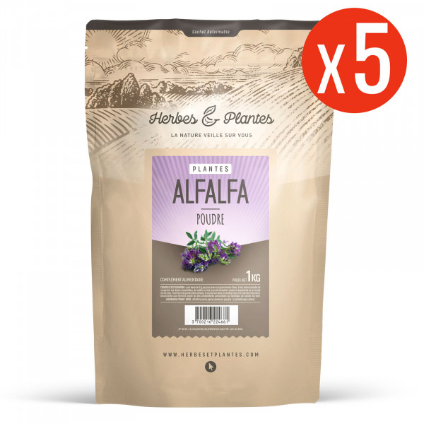 Alfalfa (luzerne) - 1 kg de poudre