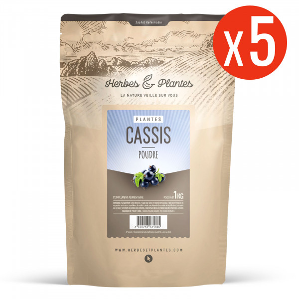 Cassis feuille - 1 Kg de poudre