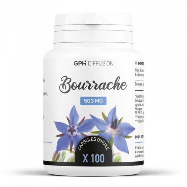 Bourrache Bio - capsules à 503 mg