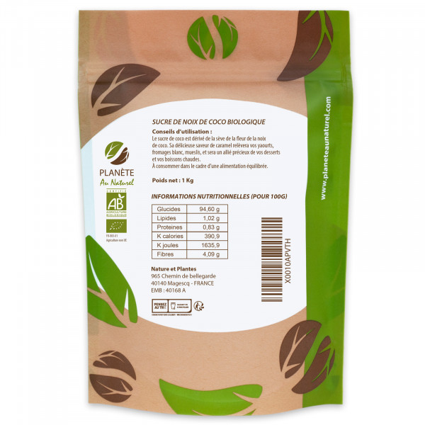 Sucre de Noix de Coco Bio - 250g 