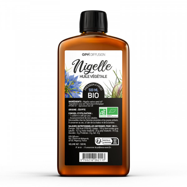 Huile de Nigelle biologique 