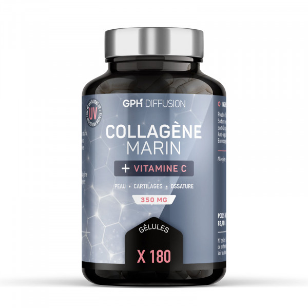Collagène marin + Vitamine C - 350 mg - 180 comprimés