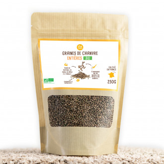 Graines de Chanvre Bio Entières - 500g